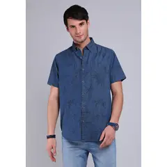 SOVIET - Camisa Denim Manga Corta