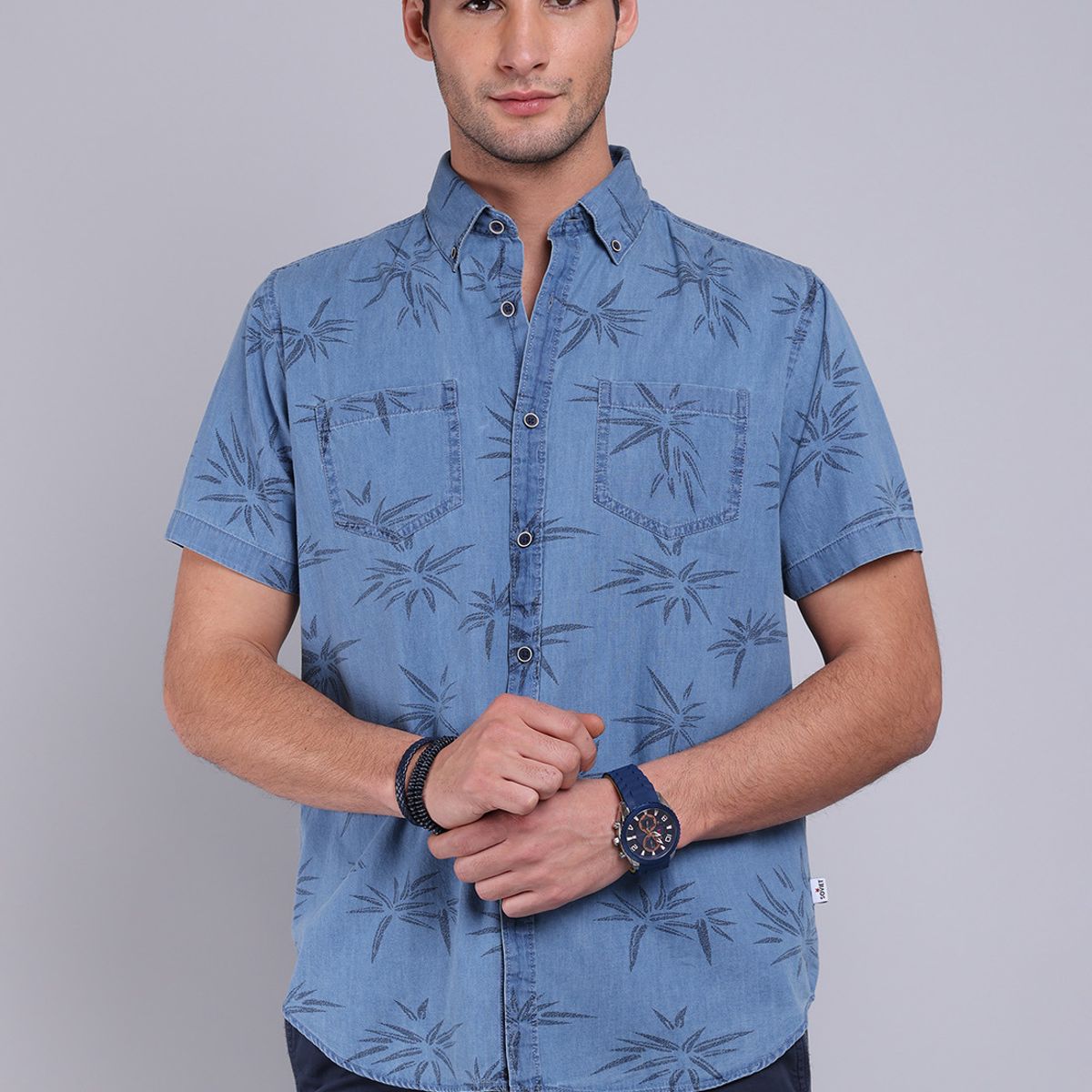 SOVIET - Camisa Denim Manga Corta Soviet SOVIET