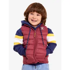 HUSH PUPPIES - Parka Sin Manga Niño Explorer Burdeo