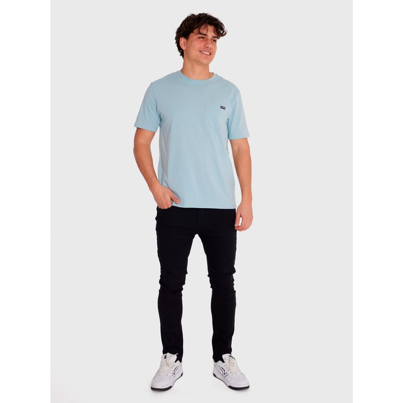 BILLABONG - Polera Hombre Essential Pocket Celeste BILLABONG