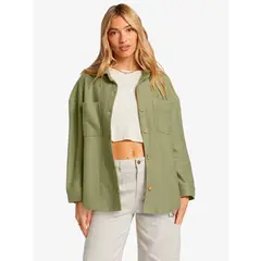 BILLABONG - Sobrecamisa Mujer Everytime Verde