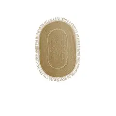 GENERICO - Alfombra Redonda Circular 150x100 Yute Natural