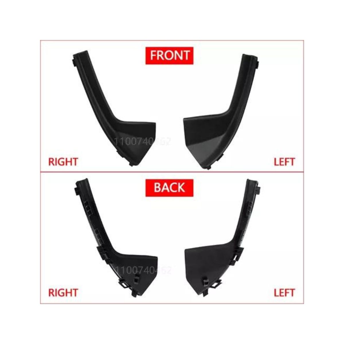 GENERICO - Par Molduras Parabrisas Compatible Con Nissan Tiida 2005-10