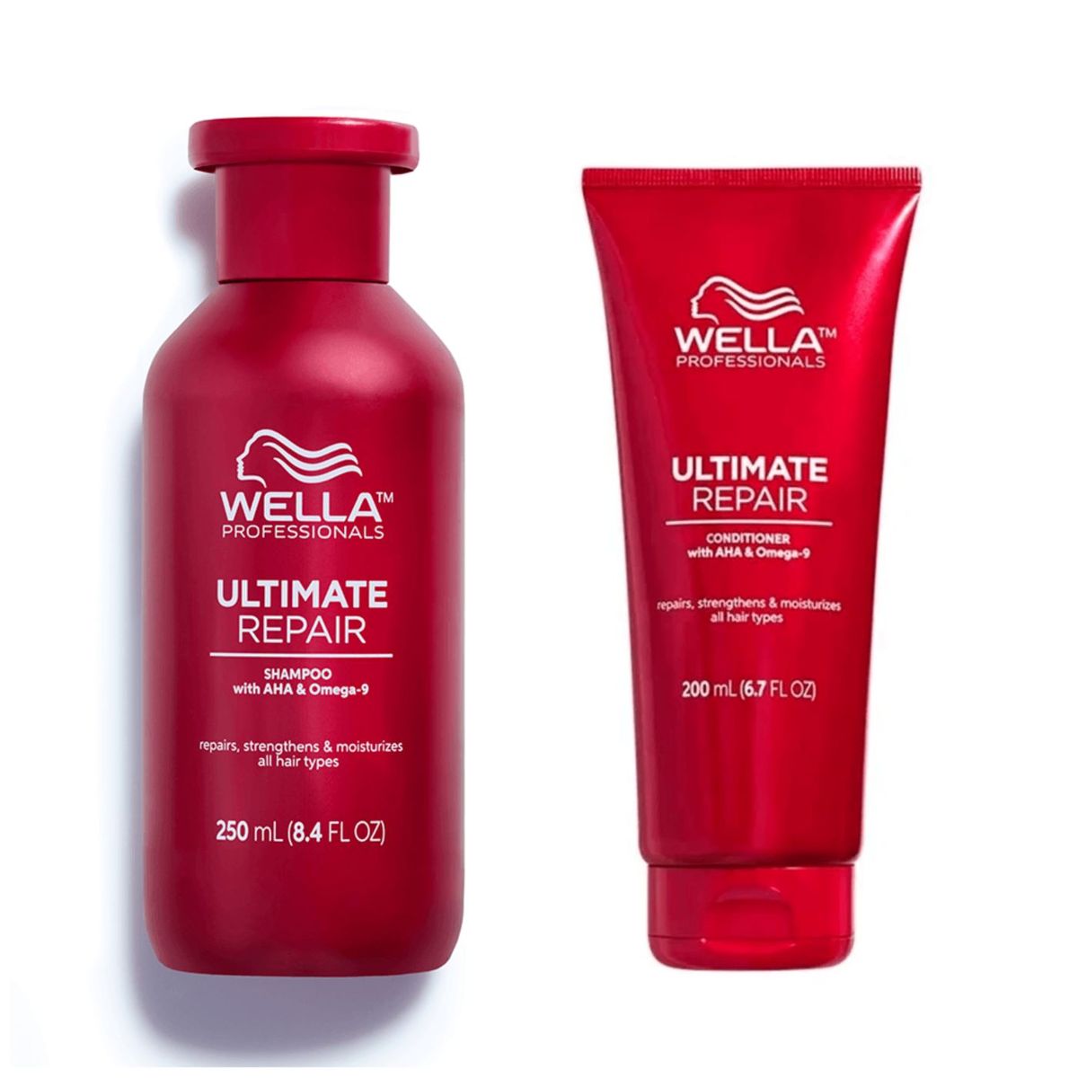 WELLA - Shampoo y Acondicionador Ultimate Repair Wella 200 y 250 ml