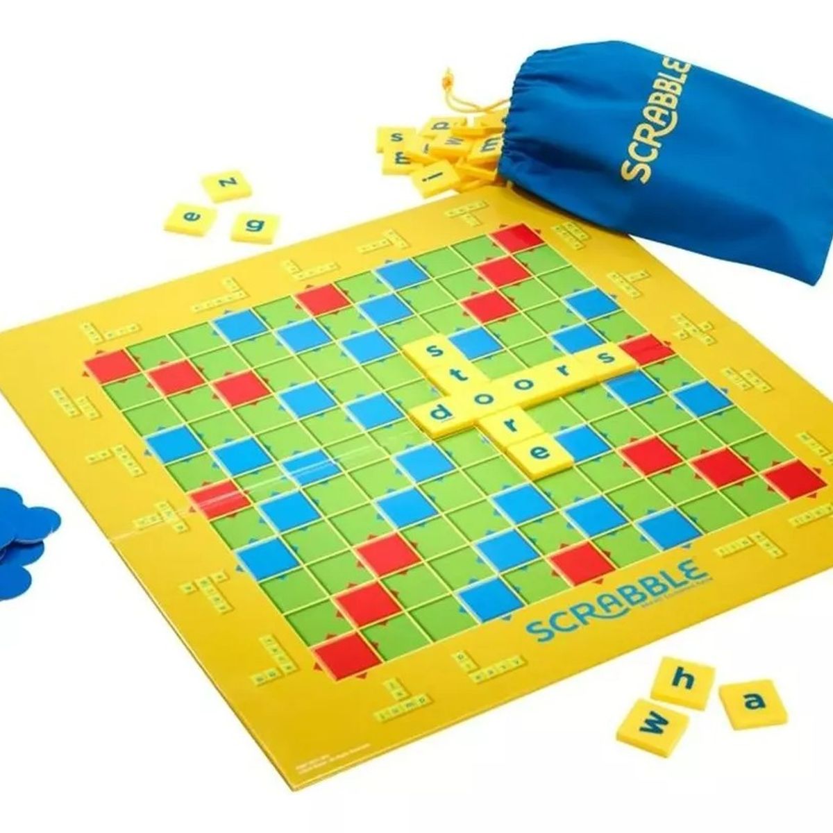 GENERICO - Games Scrabble Junior Juego De Mesa 4 A 4 Jugadores
