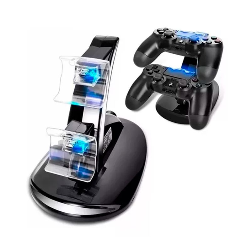 GENERICO - Base Cargador Dual Joystick Ps4