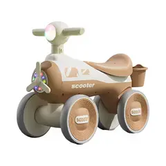 ELEONOR - Triciclo Correpasillos Hélice Música Luces - Cafe