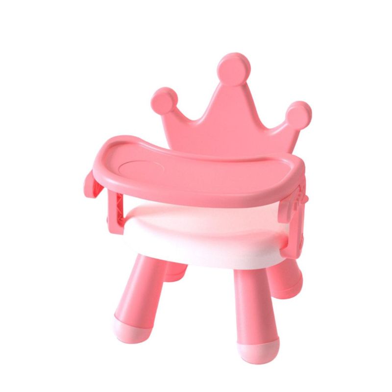 ELEONOR - Mesa y Silla Infantil Bebés Niños Diseño Corona Rey - Rosa