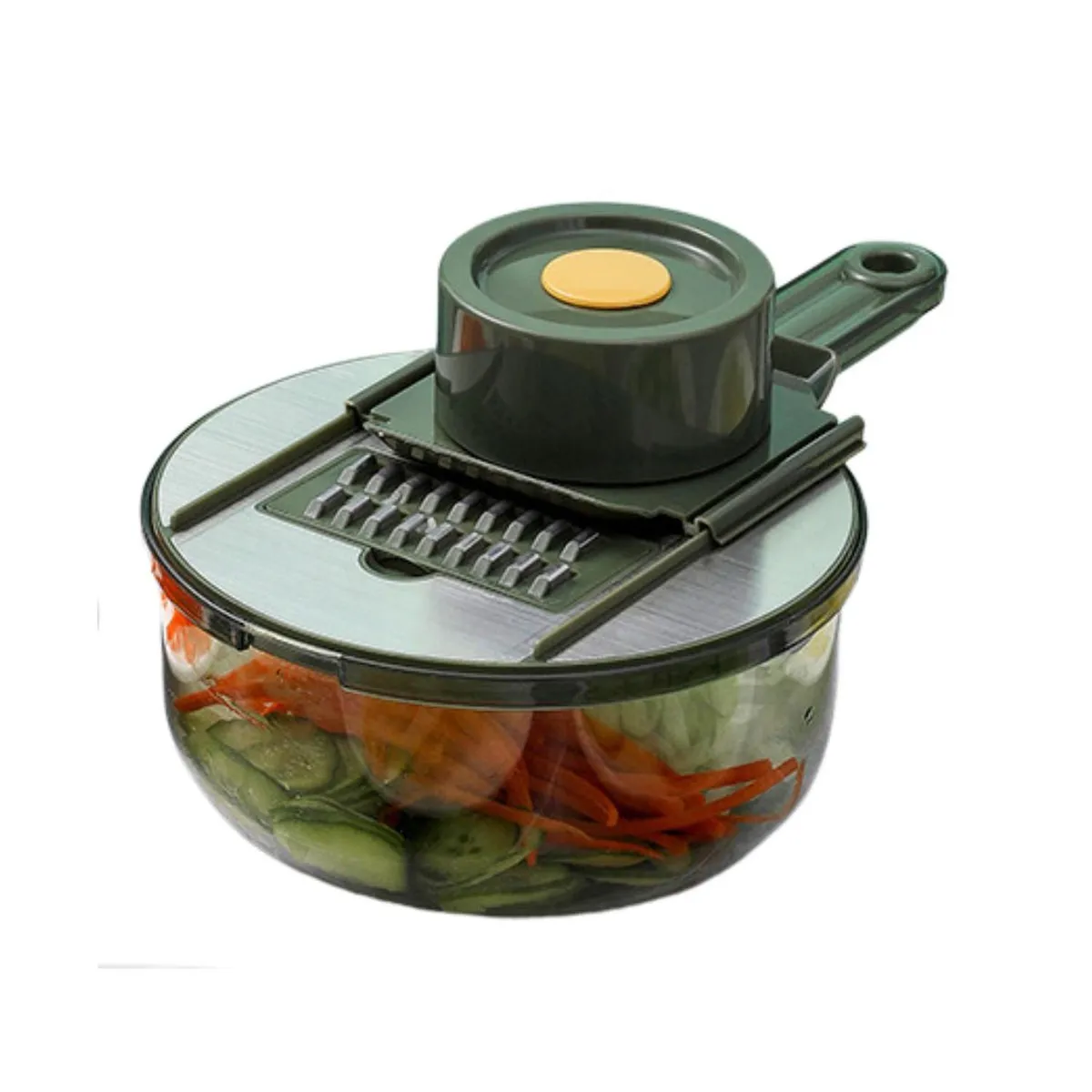 ELEONOR - Mandolina Rallador Colador Multiples Cuchillas Acero - Verde