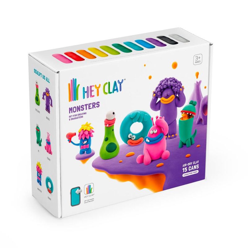 HEY CLAY - Monstruos 15 Potes Hey Clay