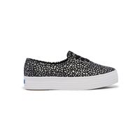 Zapatilla Negra Mujer Point Canvas