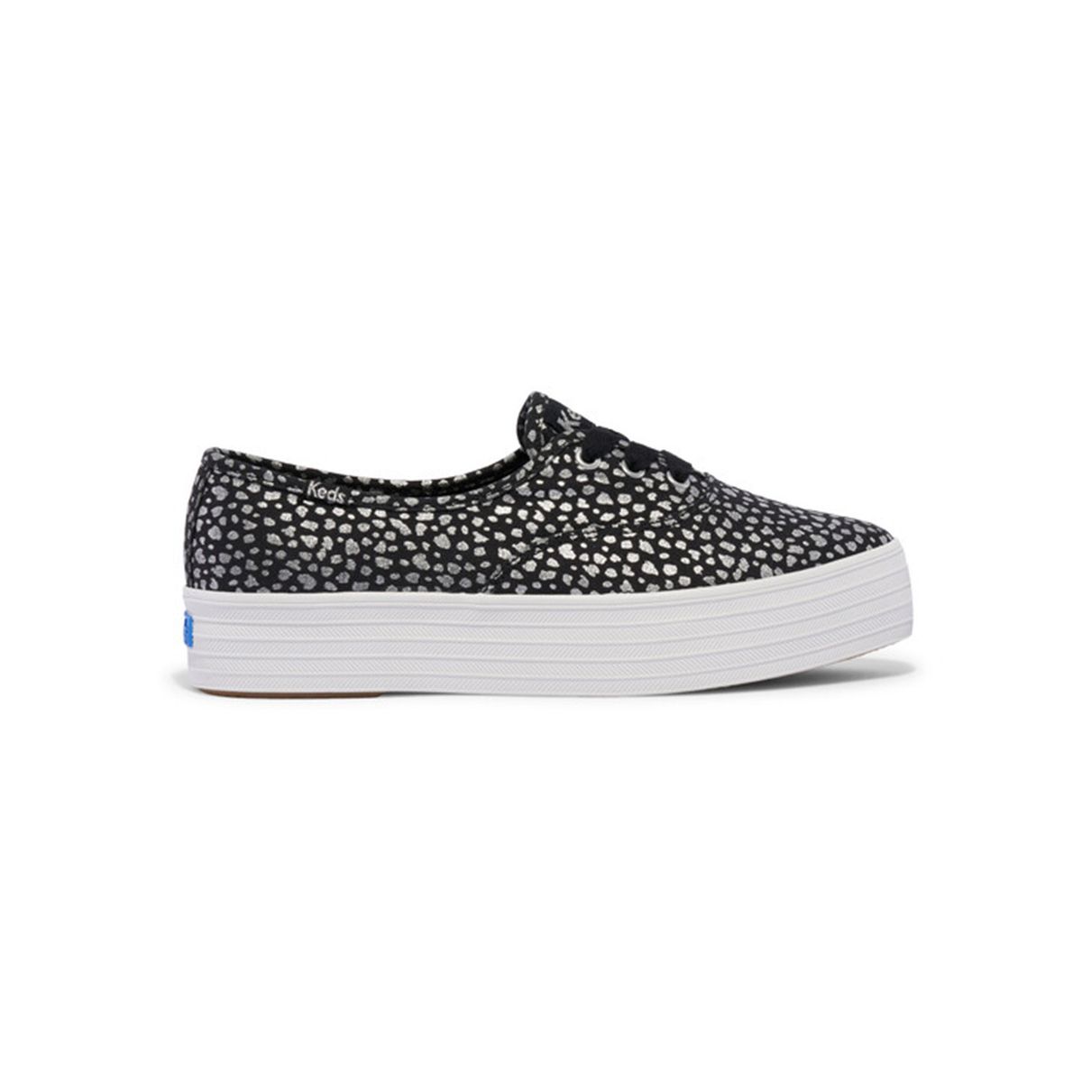 KEDS - Zapatilla Negra Mujer Point Canvas KEDS