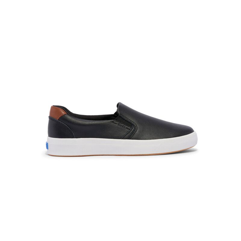KEDS - Zapatilla Cuero Negra Mujer Pursuit Slip KEDS