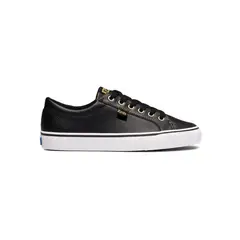 KEDS - Zapatilla Cuero Negra Mujer Jump Kick