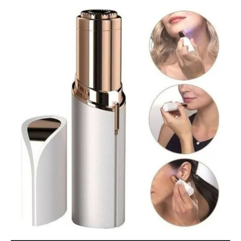GENERICO - Removedor Portátil Depiladora De Vello Facial Recargable Color Blanco