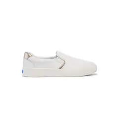 KEDS - Zapatilla Cuero Blanca Mujer Pursuit Slip