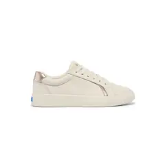 KEDS - Zapatilla Cuero Beige Mujer Pursuit Lace Up