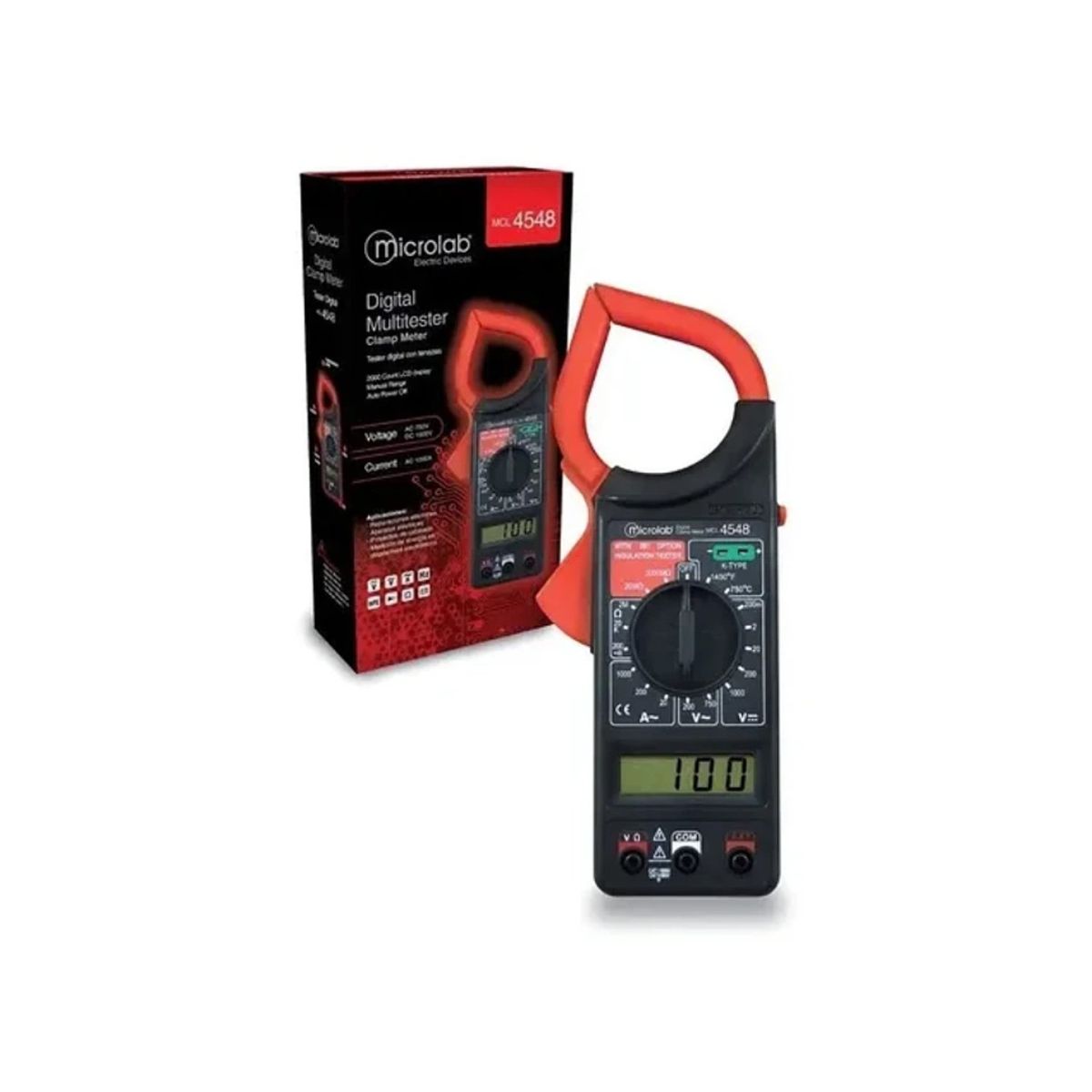 MICROLAB - Multitester De Tenazas Con Temperatura - SC