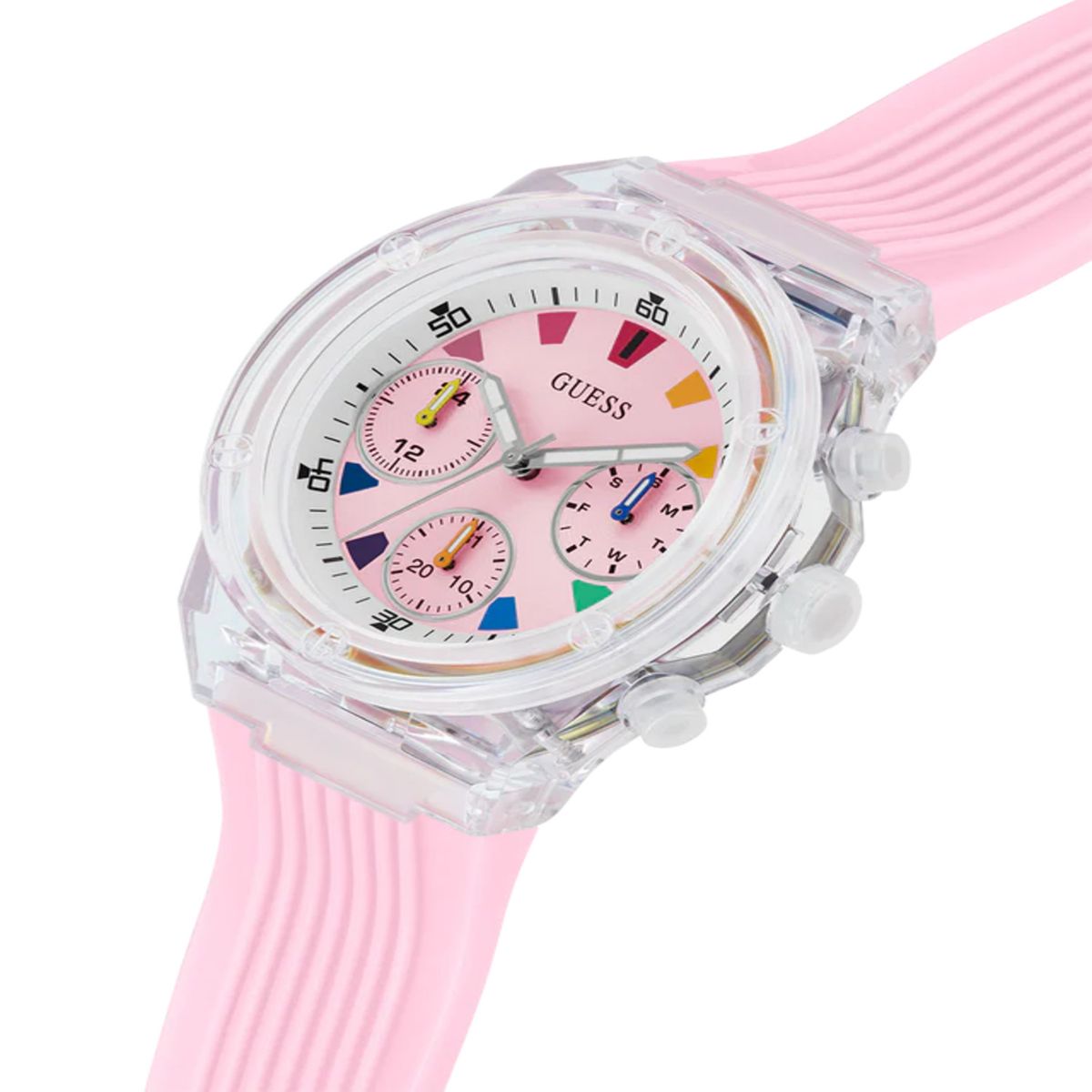 GUESS - Reloj Guess Gw0438L7 Athena Cuarzo Rosado