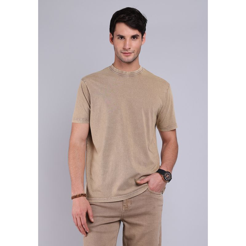 SOVIET - Polera Cuello Redondo Stone Wash Soviet SOVIET