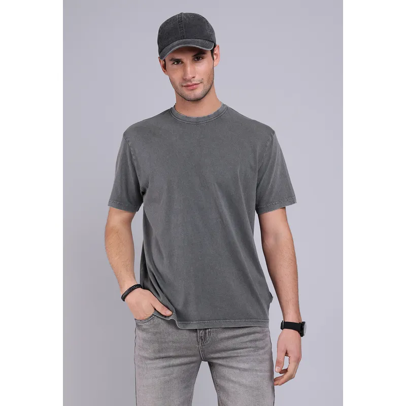 SOVIET - Polera Cuello Redondo Stone Wash Soviet SOVIET