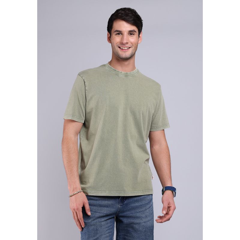 SOVIET - Polera Cuello Redondo Stone Wash Soviet SOVIET