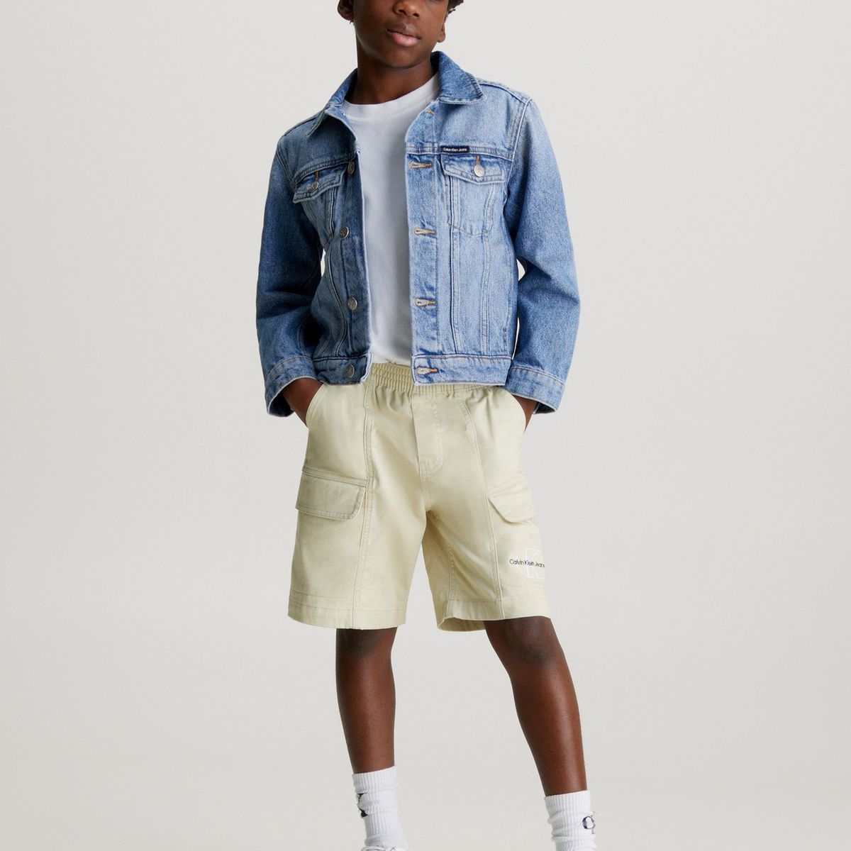 CALVIN KLEIN - Chaqueta Niño Iconica Azul Calvin Klein