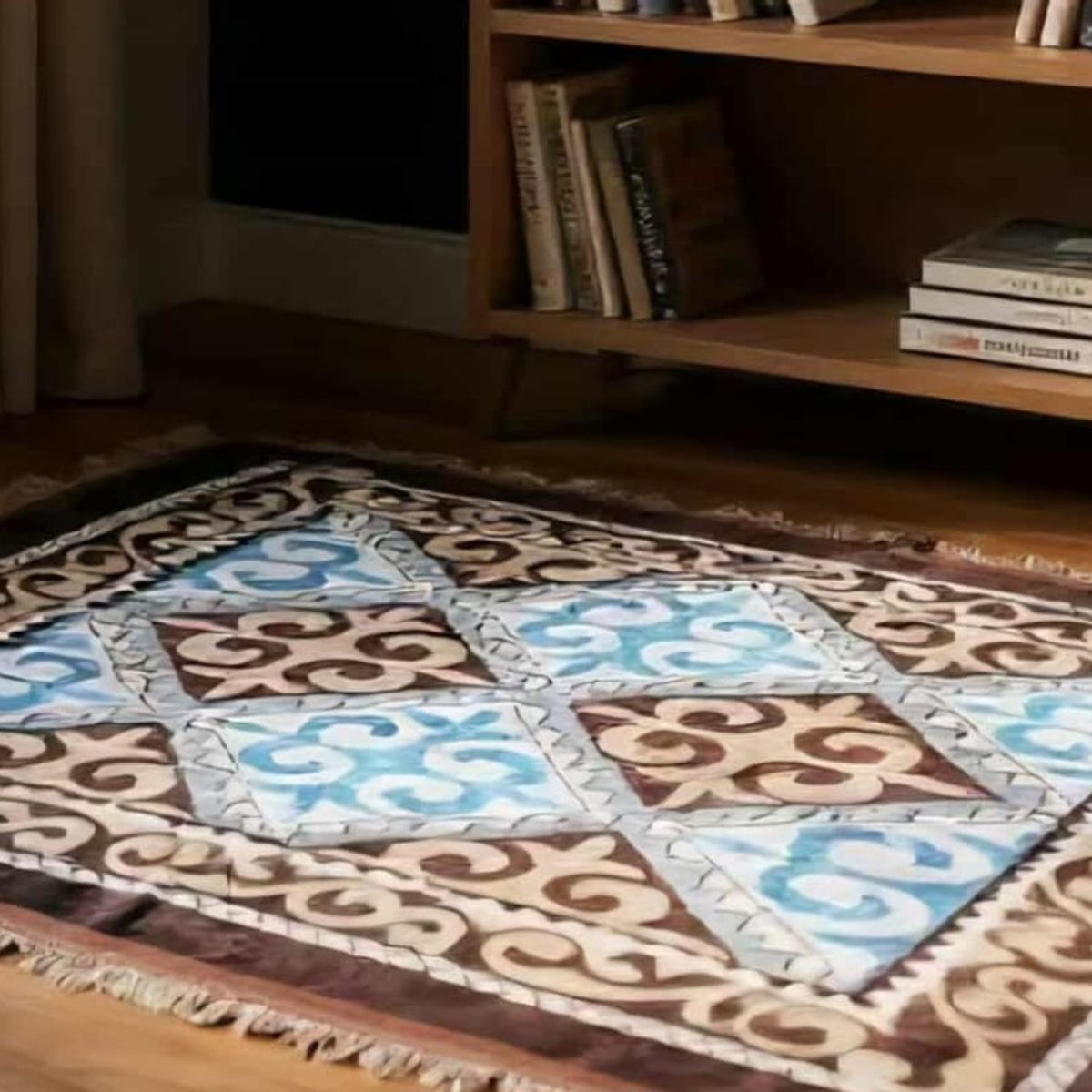 GENERICO - ALFOMBRA PERSAS "TIPO A"  CON ANTIDESLIZANTE Y DISEÑOS EN ALTO RELIEVE