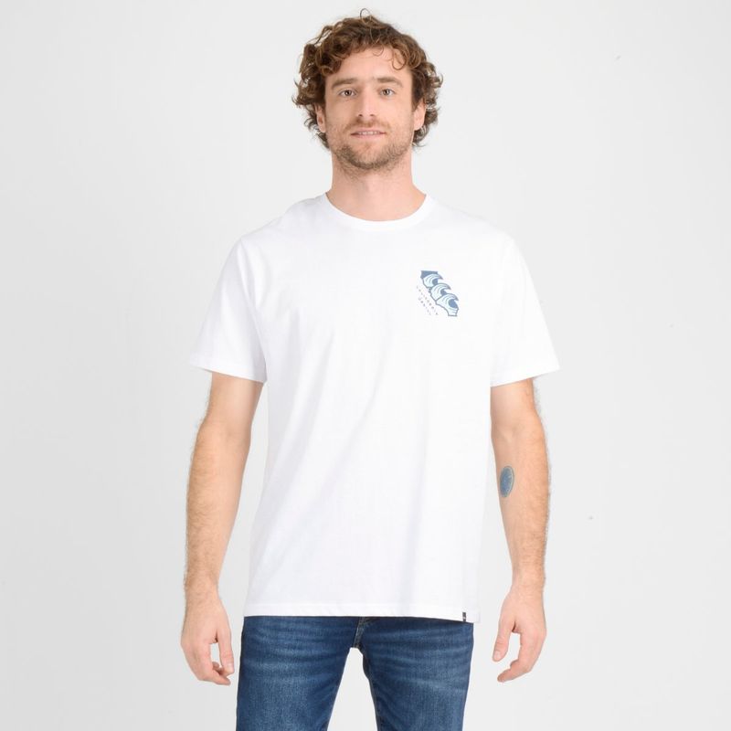 O'NEILL - POLERA MANGA CORTA NATIVE BORN  BLANCO