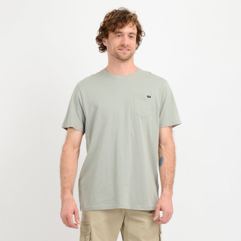 O'NEILL - POLERA MANGA CORTA EAST CLIFF  VERDE