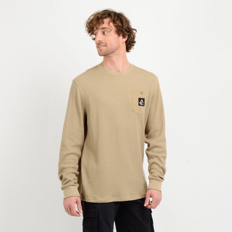 O'NEILL - POLERA MANGA LARGA TORREY  BEIGE