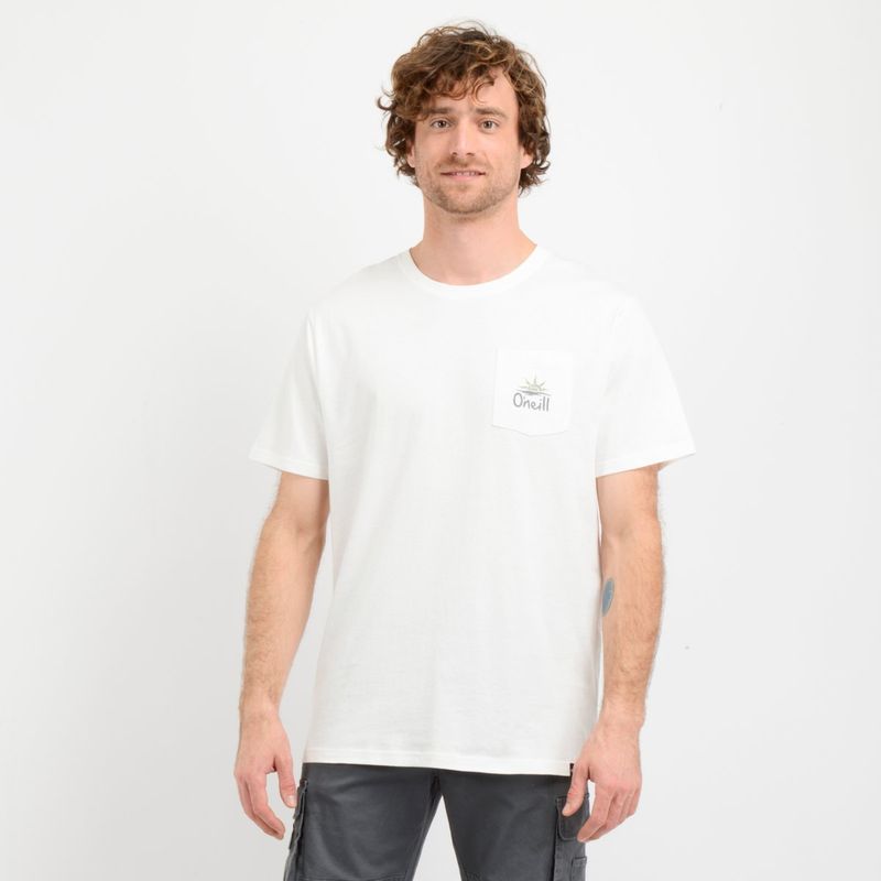 O'NEILL - POLERA MANGA CORTA LAZY DAY  BEIGE
