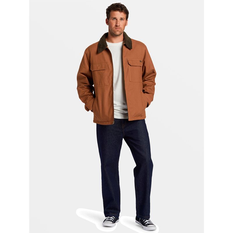 BILLABONG - Chaqueta Hombre Barlow Sherpa Canvas Café BILLABONG