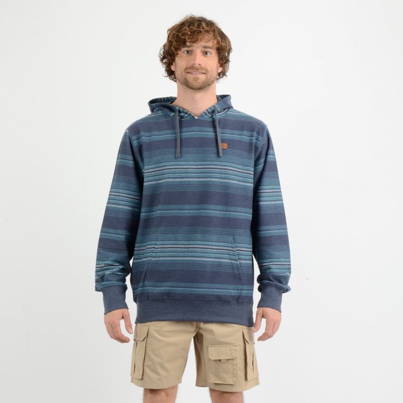O'NEILL - POLERON HOODIE BAVARO STRIPE  AZUL