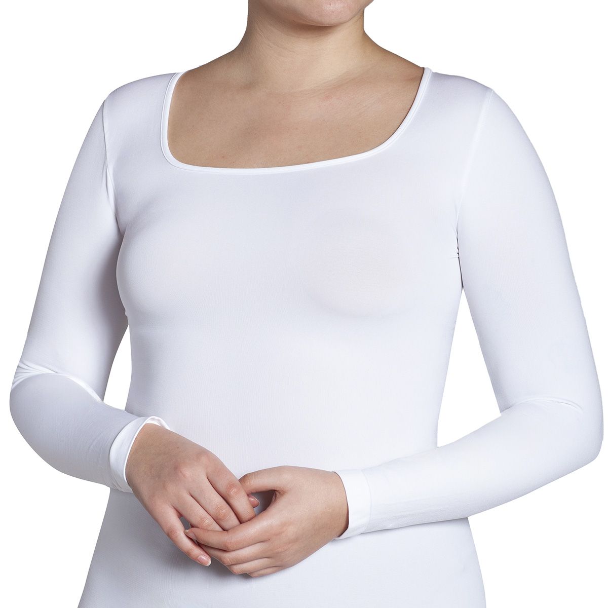 MONARCH - Polera Manga Larga Escote Cuadrado Monarch