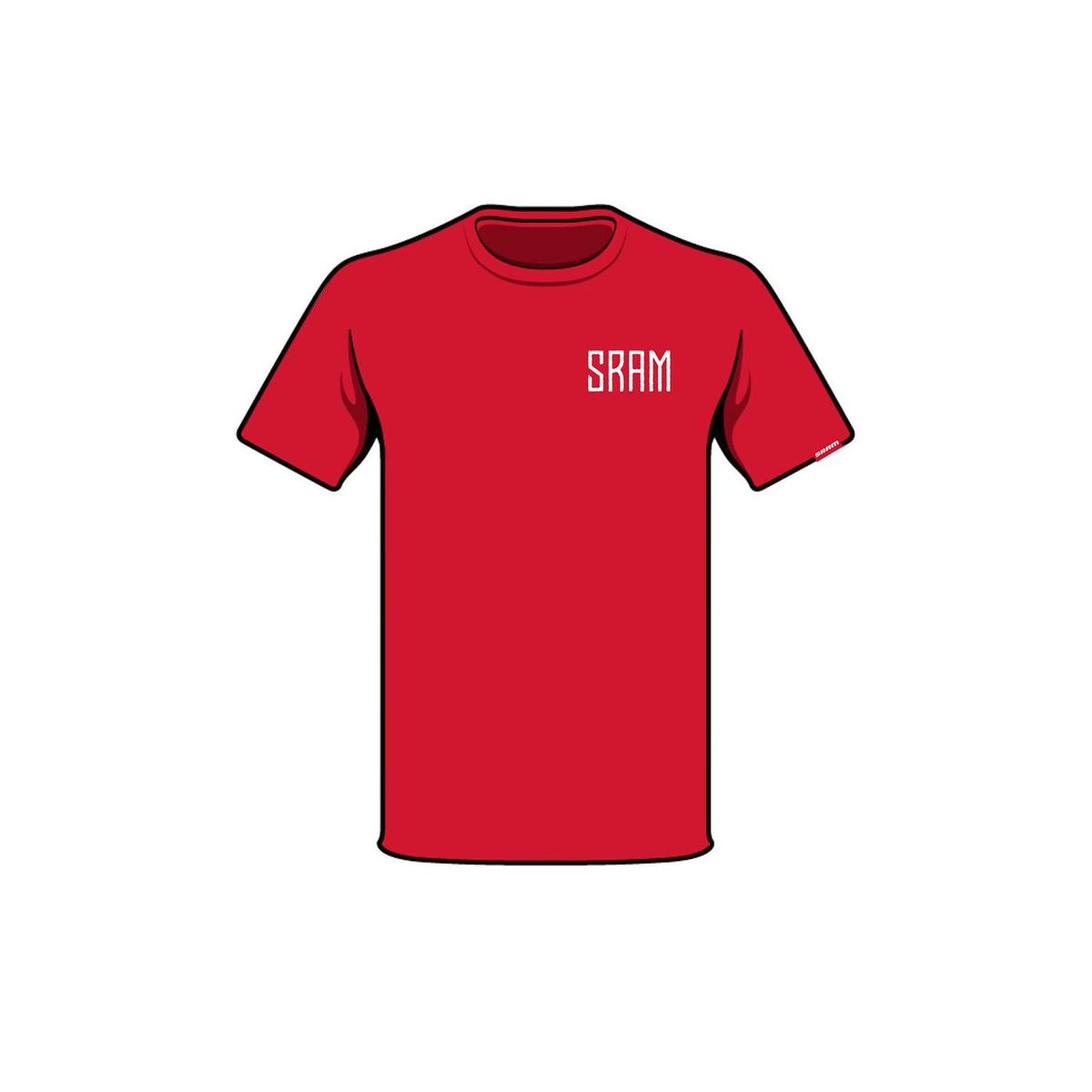 SRAM - Polera SRAM Manga Corta S2206 Rojo