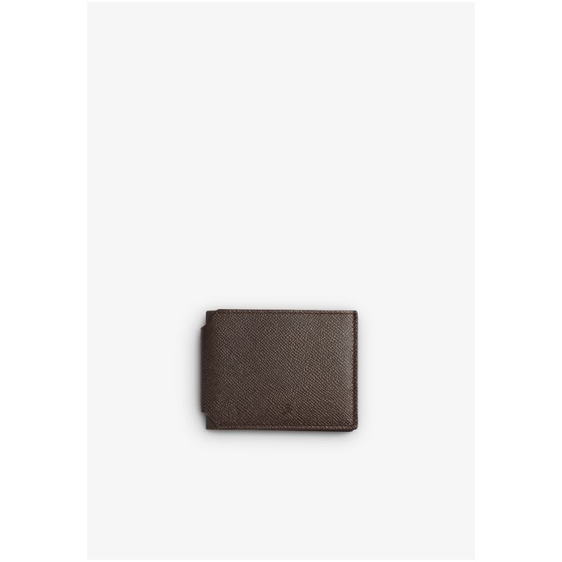 SCALPERS - Cartera Piel Calavera Grabada Brown