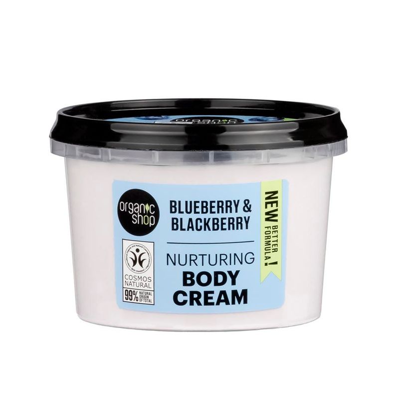 ORGANIC SHOP - Crema Corporal Hidratante Arándano y Mora 250 ml