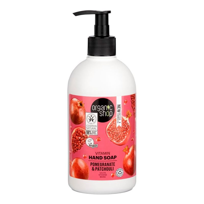 ORGANIC SHOP - Jabón Líquido de Manos Vitaminas Granada y Pachulí 500 ml