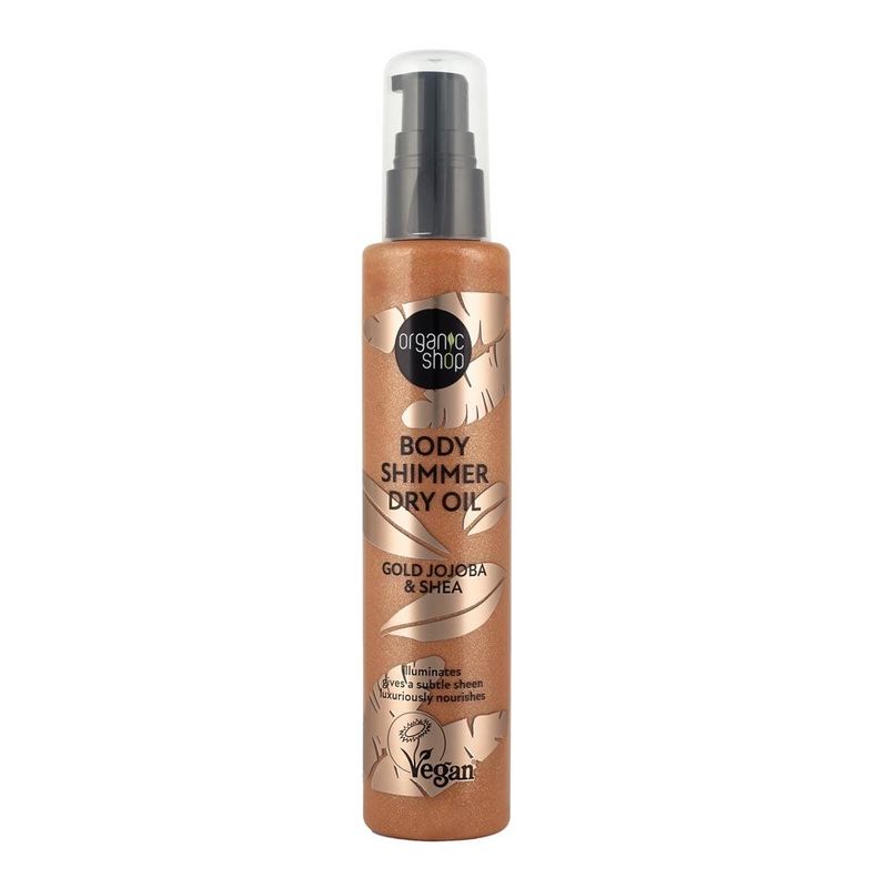 ORGANIC SHOP - Aceite Corporal Brillo - Gold Jojoba & Shea 100 ml