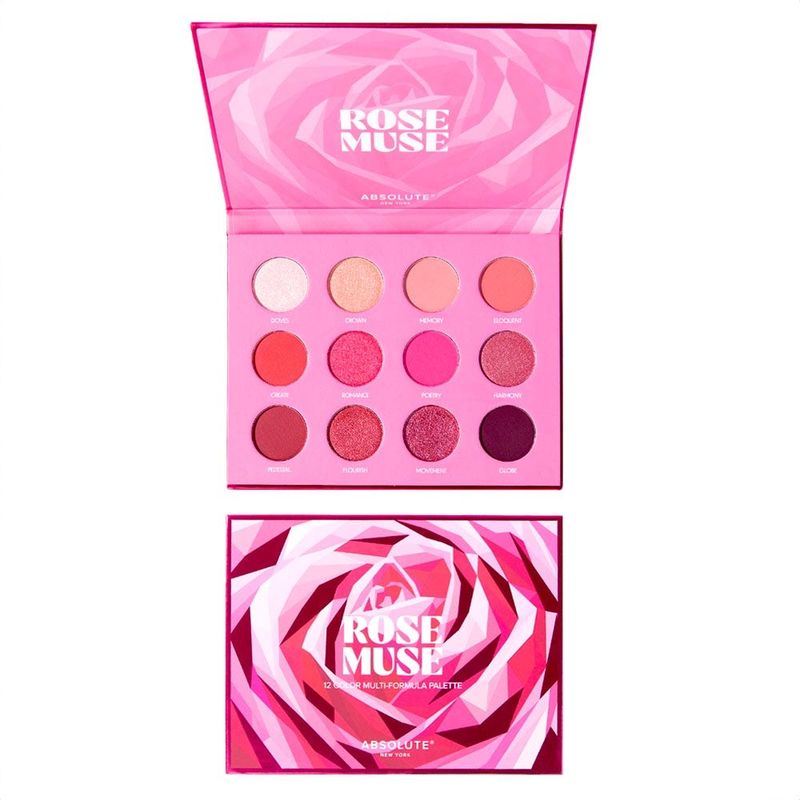 ABSOLUTE NEW YORK - Paleta De Sombras Rose Muse 12 Color Book