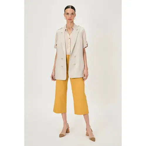 MA GRIFFE - Blazer Beige Mujer Magriffe