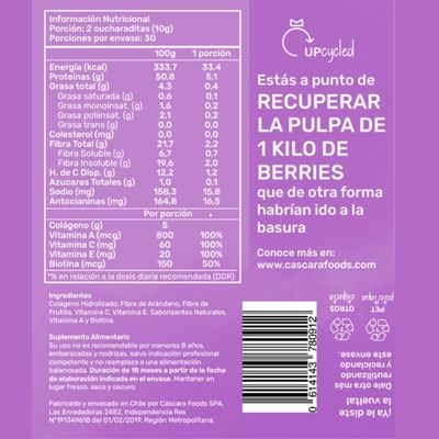 Imagen 2 del producto Colágeno Antiox sabor berries