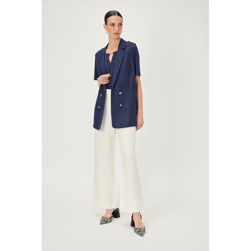 MA GRIFFE - Blazer Azul Marino Mujer Magriffe