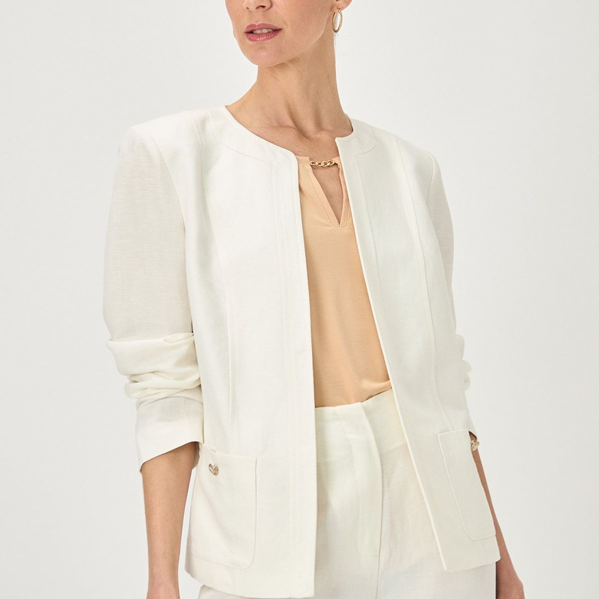 MA GRIFFE - Chaqueta Crudo Mujer Magriffe