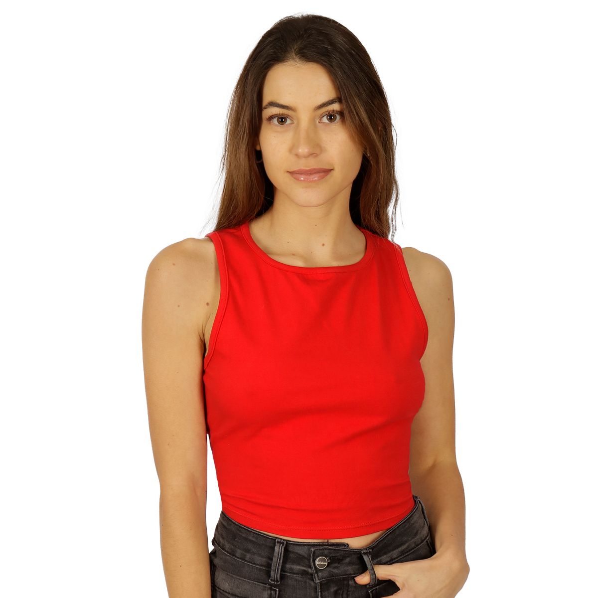 DIVINO JEANS - Polera Zoe III Roja Divino Jeans