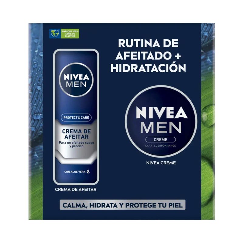 NIVEA - NIVEA Pack Rutina Men Creme 75 ml + Crema Afeitar P&C