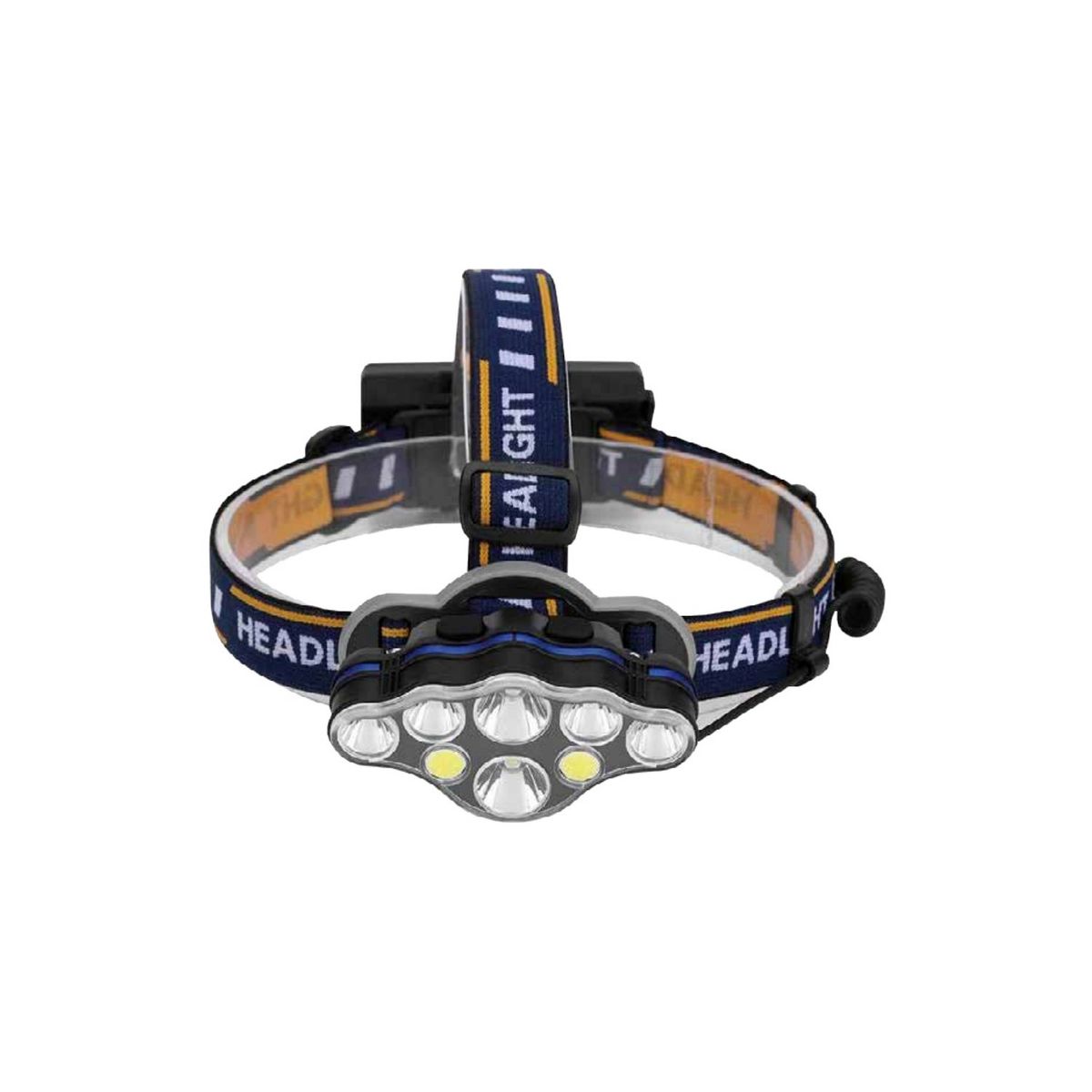 TECNOLAB - Linterna Led Cabeza 8 Luces Led Recargable - SC