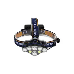 TECNOLAB - Linterna Led Cabeza 8 Luces Led Recargable - SC