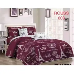 GENERICO - Cobertor de verano tipo Quilt con fundas - 2 Plazas Paris Burdeo